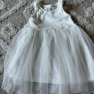 White tulle dress